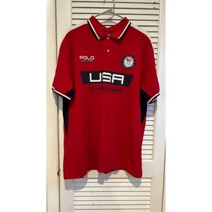 ✨SOLD✨ Polo Ralph Lauren x Red Collared Olympics Team Shirt